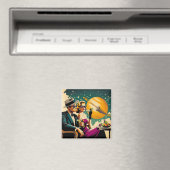 Space Age Las Vegas Martini Gangster Party マグネット (インサイチュ (食洗機))