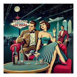 Space Age Las Vegas Martini Party ポスター