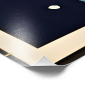 Space Age Retro 50s Rocket Ship フォトプリント (角)