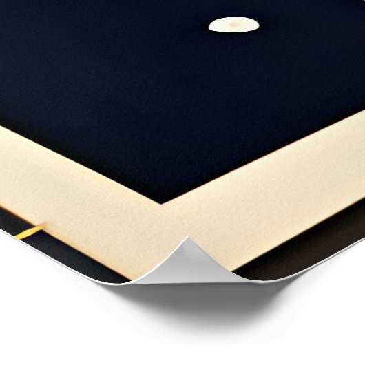 Space Age Retro 50s Rocket Ship ポスター (角)