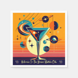 Space Age Welcome To The Atomic Martini Club スタンダードカクテルナプキン
