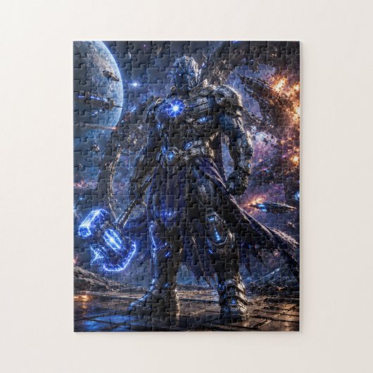 Space Alien Warrior Puzzle ジグソーパズル (縦)