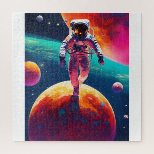 Space and astronaut Puzzle ジグソーパズル (縦)