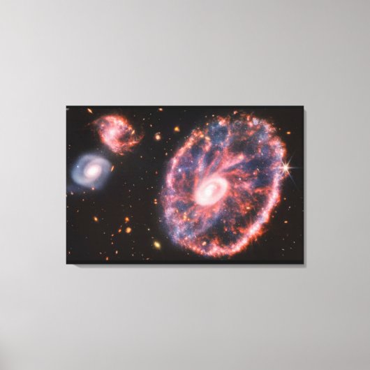 SPACE ART #34 Cartwheel Galaxy キャンバスプリント (正面)