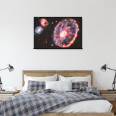 SPACE ART #34 Cartwheel Galaxy キャンバスプリント (インサイチュ (寝室))