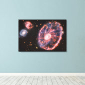 SPACE ART #34 Cartwheel Galaxy キャンバスプリント (インサイチュ (ウッドフロア))
