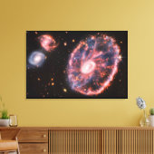 SPACE ART #34 Cartwheel Galaxy キャンバスプリント (インサイチュ (リビング))