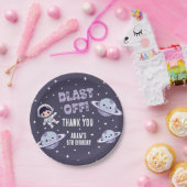 Space Astronaut 5th Birthday Party | Kids Galaxy  ペーパープレート (パーティー)