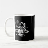 Space Astronaut Badminton Player Shuttle Sport  コーヒーマグカップ (左)