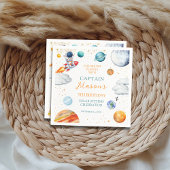 Space Astronaut Birthday スタンダードカクテルナプキン