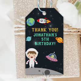 Space Astronaut Birthday Gift - Customizable" ギフトタグ