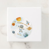 Space Astronaut Birthday Thank You フェイバータグ (インサイチュ)