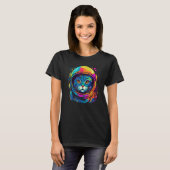 Space Astronaut Cat  Men Women Kids Space Cat Tシャツ (正面フル)