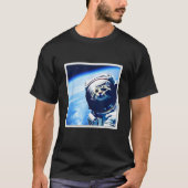 space astronaut cat tシャツ (正面)