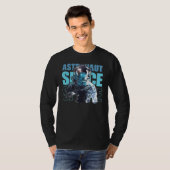 Space Astronaut Galaxy Astronomy Spaceman Tシャツ (正面フル)