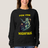 Space Astronaut Pew Madafakas Nebelung Cat 1 スウェットシャツ (正面)