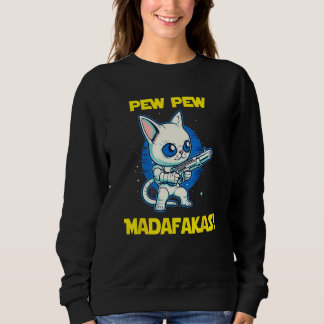 Space Astronaut Pew Madafakas Tonkinese Cat スウェットシャツ