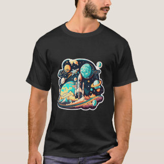 Space Astronaut Science Planets Space For Tシャツ