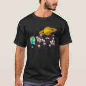 Space Astronomy Solar System Planet Earth Saturn M Tシャツ (正面)