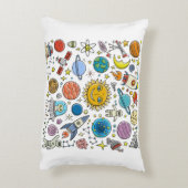 Space Background. Planets of the solar system. Roc アクセントクッション (裏面(縦))