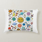 Space Background. Planets of the solar system. Roc アクセントクッション (裏面)