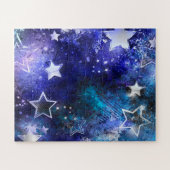 Space Background with Stars ジグソーパズル (横)