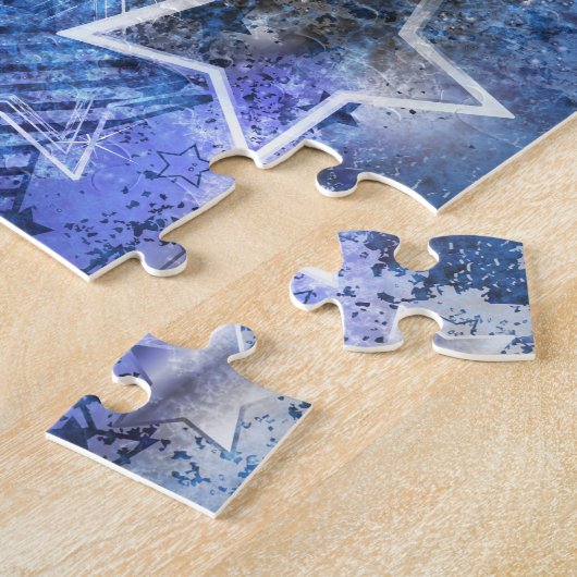 Space Background with Stars ジグソーパズル (側面)