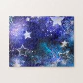 Space Background with Stars ジグソーパズル (横)