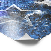 Space Background with Stars フォトプリント (角)
