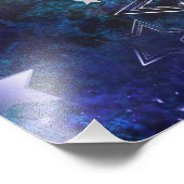 Space Background with Stars フォトプリント (角)