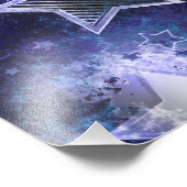 Space Background with Stars フォトプリント (角)