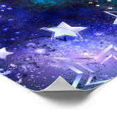 Space Background with Stars ポスター (角)