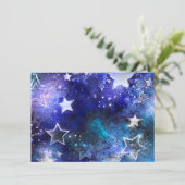 Space Background with Stars 招待状 (スタンド正面)