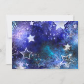 Space Background with Stars 招待状 (正面)