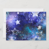 Space Background with Stars 案内状 (正面)