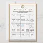 Space  Birthday Find Guest Bingo game card シーズンカード (正面)