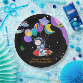 Space Birthday Party Theme | Galaxy Theme Decor ペーパープレート (パーティー)