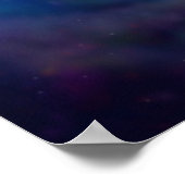 Space Black Hole Digital Painting  ポスター (角)