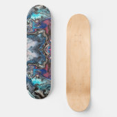Space blue pouring persoonlijk skateboard スケートボード (正面)