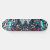 Space blue pouring persoonlijk skateboard スケートボード (横)