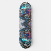 Space blue pouring persoonlijk skateboard スケートボード (正面)