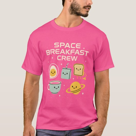 Space Breakfast Crew vintage Tシャツ (正面)