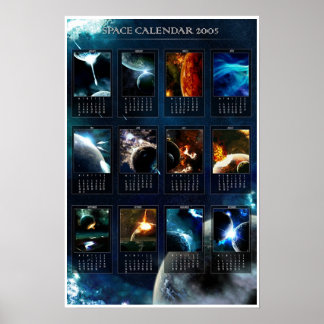 Space Calendar 2005 ポスター