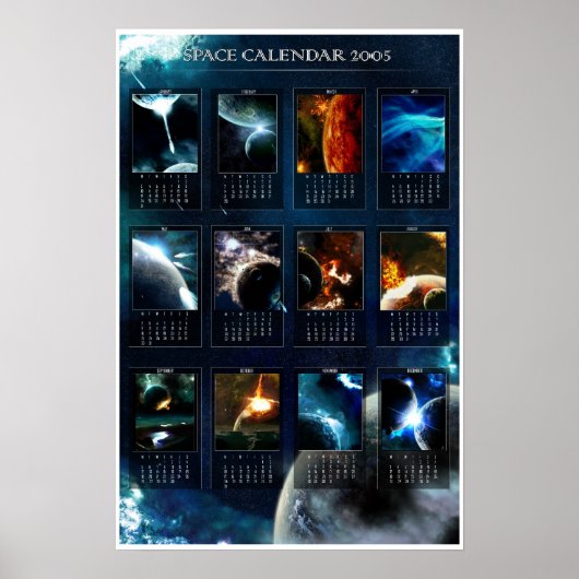 Space Calendar 2005 ポスター (正面)
