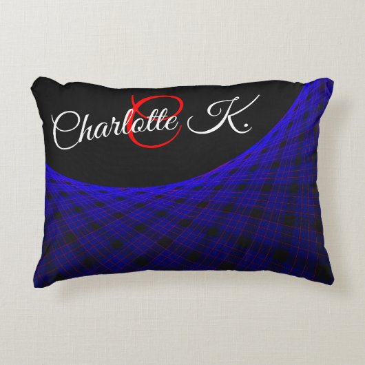 Space Carpet Geometric Accent Pillow アクセントクッション (正面)