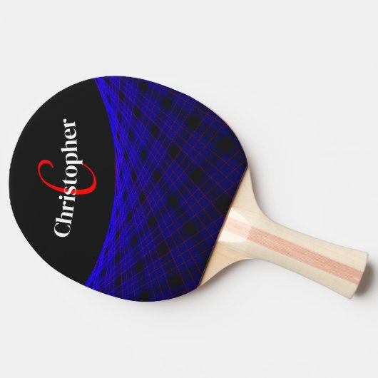 Space Carpet Geometric Ping Pong Paddle 卓球ラケット (横)