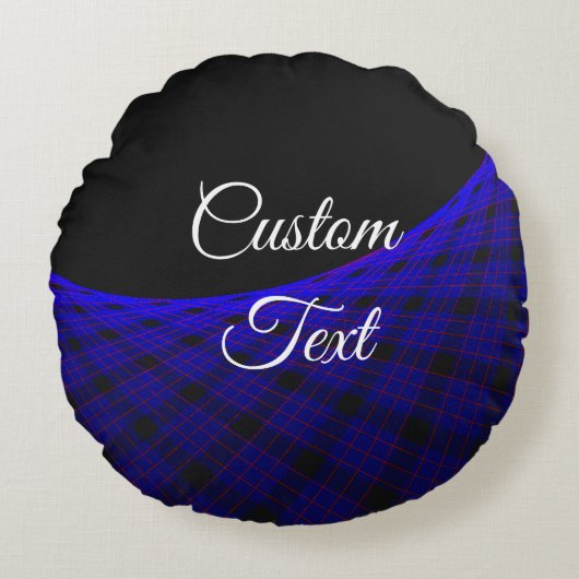 Space Carpet Geometric Round Pillow ラウンドクッション (正面)