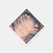 Space Castle Baby Shower スタンダードカクテルナプキン (角)