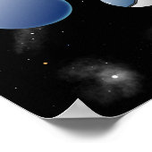 Space Cat Astronaut Flying   ポスター (角)