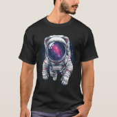 Space Cat Astronaut T-Shirt Tシャツ (正面)